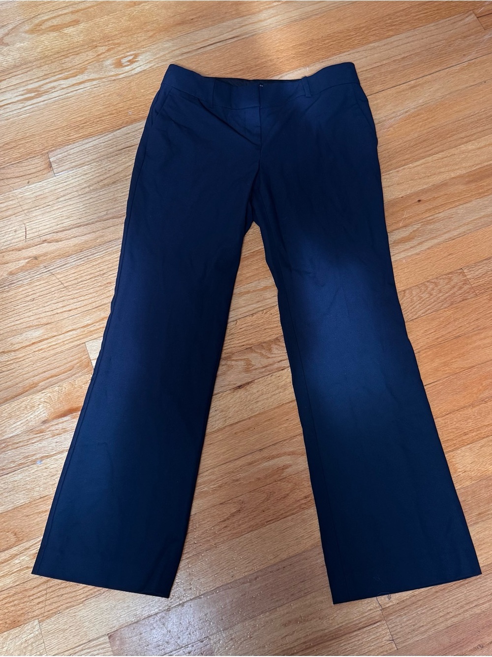 Ann Taylor Navy Boot-Cut Dress Pants